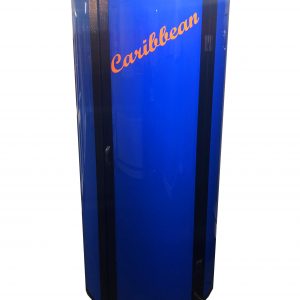 Caribbean MAX 160W vertical stand-up sunbed in Deep Sea Blue